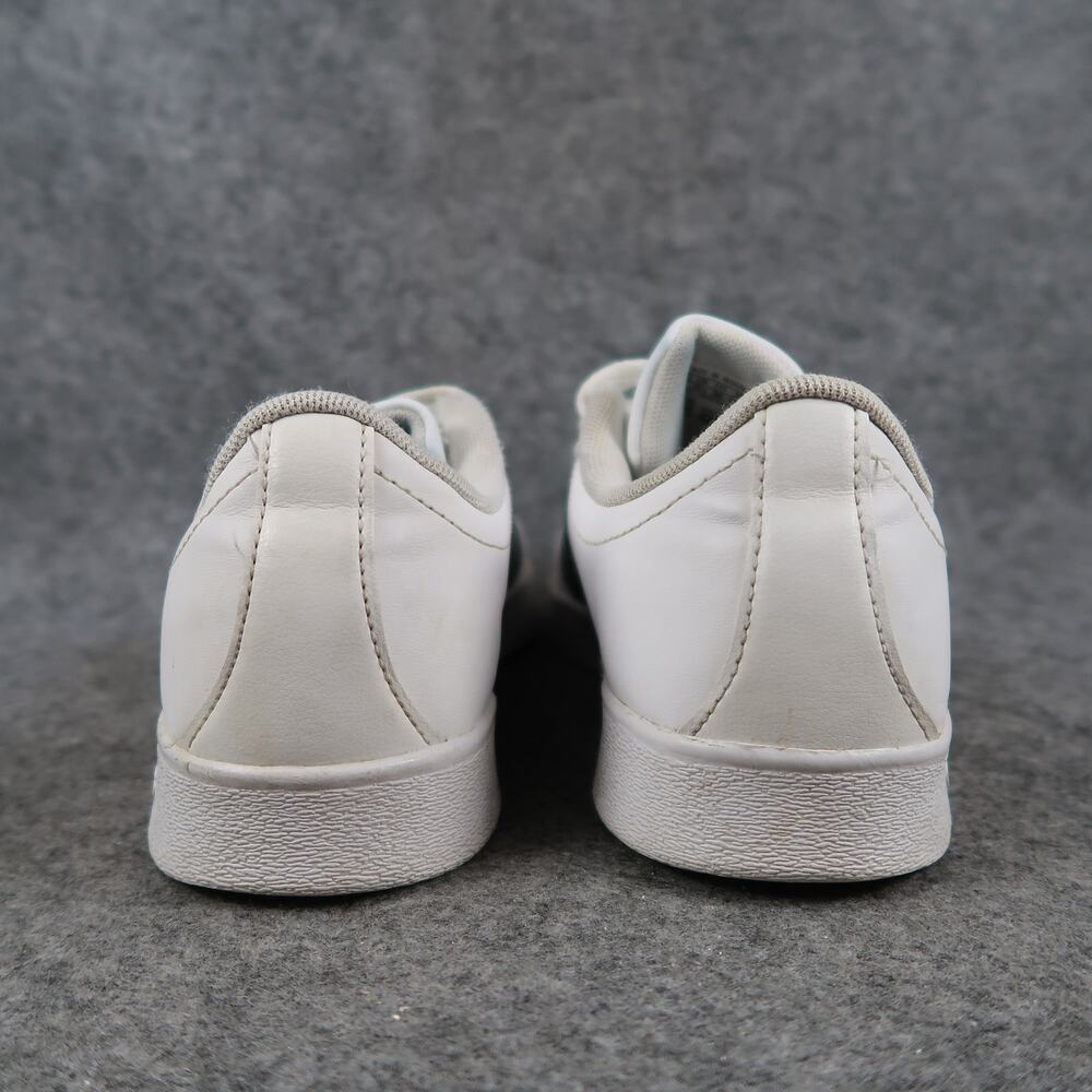 Adidas Shoes Youth 4 Casual Sneakers Court Trainers White Black Lace Up Big Kids - Picture 5 of 11